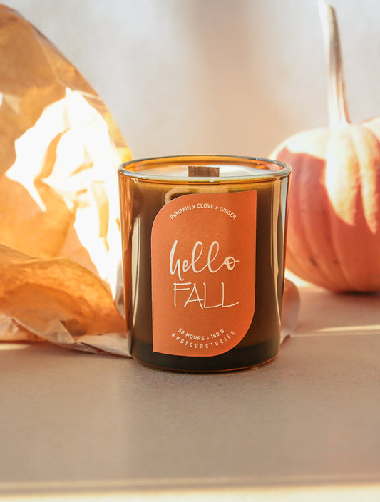 Hello Fall - AYS Amber crunchy wooden wick