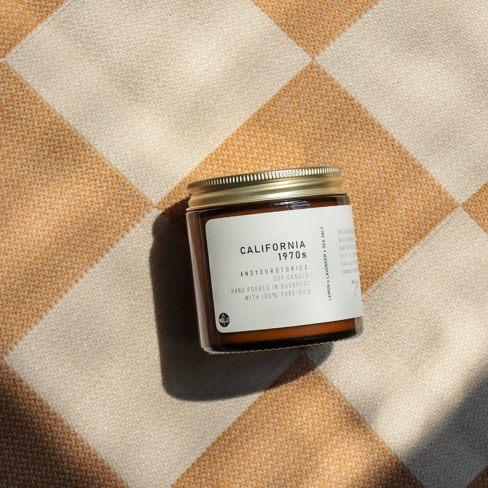 
                  
                    California 1970s - Soy candle
                  
                